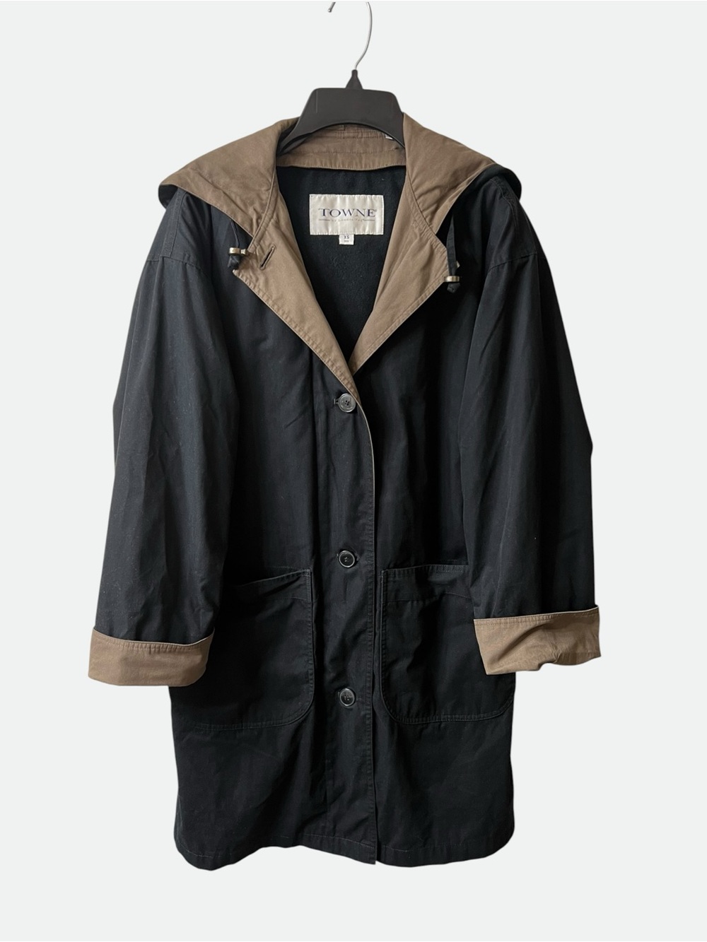 Vintage Towne by London Fog Reversible Trench Coat